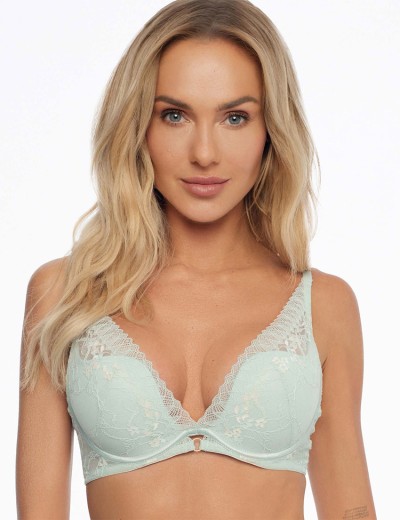 Кружевной бралетт с пуш-ап Esotiq NETTIE 41342 мята, Цвет: мята, Размеры: 65G, изображение 3