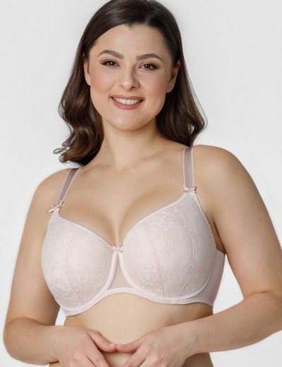 Бюстгальтер балконет тюльпан Honey H42-21-L крем-брюле, Цвет: крем-брюле, Размеры: 70H, изображение 4