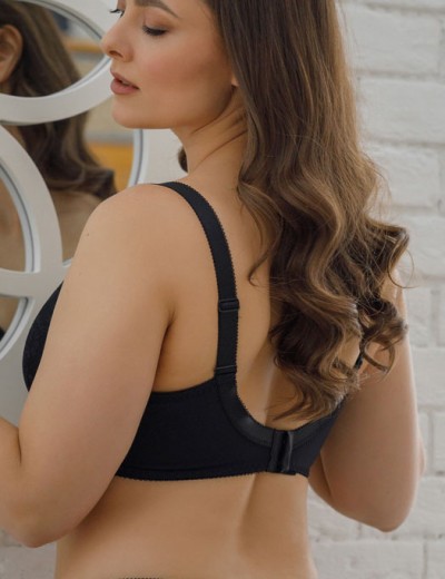 Бюстгальтер балконет тюльпан Honey H42-21-L черный, Цвет: черный, Размеры: 75D, изображение 2