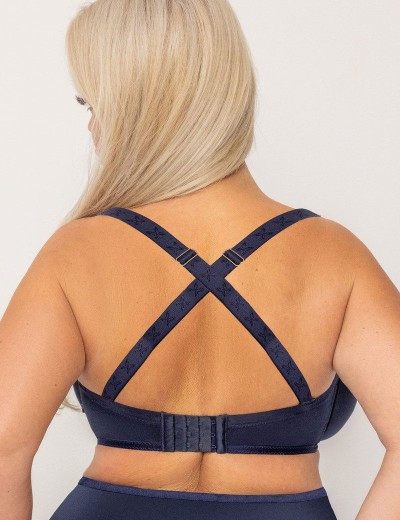 Бюстгальтер балконет Kris Line MYSTERY balkonette MHM, Цвет: темно-синий, Размеры: 75B, изображение 2