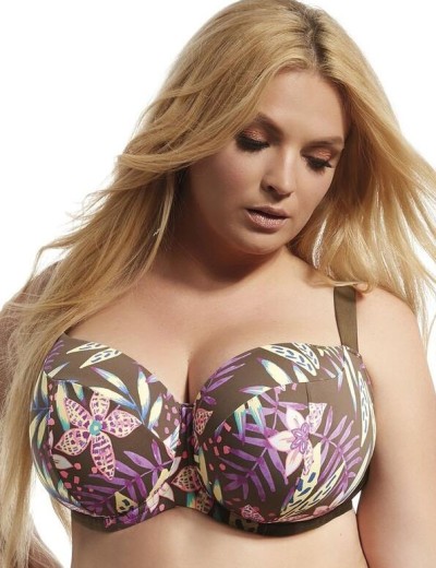 Бюстгальтер купальный Kris Line PARADISE BEACH soft, Цвет: коричневый, Размеры: 75E, изображение 3