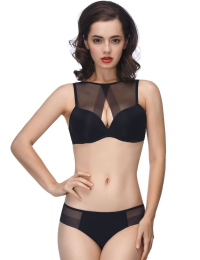 Бескостный бюстгальтер супер пуш-ап Mioocchi ADELE 7533 nero, Цвет: nero (черный), Размеры: 85C, изображение 7