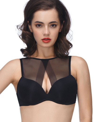 Бескостный бюстгальтер супер пуш-ап Mioocchi ADELE 7533 nero, Цвет: nero (черный), Размеры: 85C, изображение 6