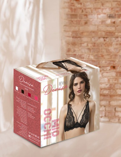 Кружевной бралетт на косточках Mioocchi DENISA 8166 nero, Цвет: nero (черный), Размеры: 75B, изображение 8