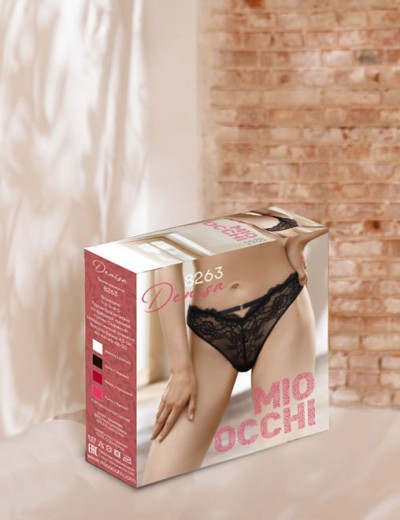 Кружевные трусики бразилиана Mioocchi DENISA 8263 nero, Цвет: nero (черный), Размеры: XL, изображение 8
