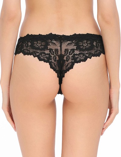 Кружевные трусы бразилиана Mioocchi VIVIAN 7680 nero, Цвет: nero (черный), Размеры: XS, изображение 2