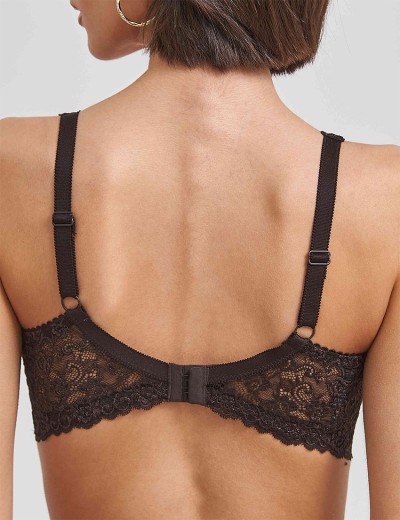 Бюстгальтер балконет Simona M 608 шоколад, Цвет: шоколад, Размеры: 85B, изображение 2