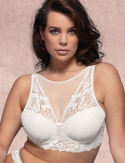 Кружевной бюстгальтер холтер Lormar STAR bianco, Цвет: bianco (белый), Размеры: 70B, изображение 3