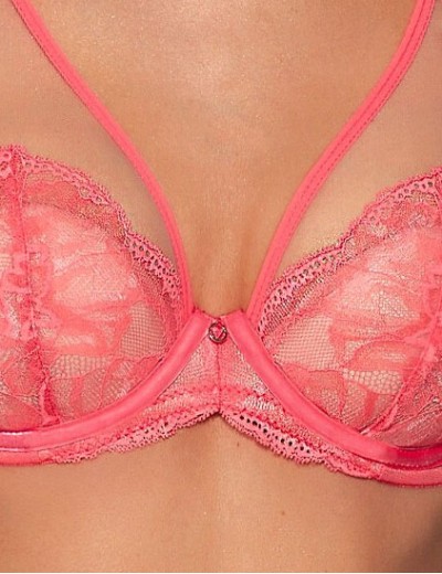 Бюстгальтер со съемным пуш-ап Ava PERLASH 2073 P-UP Coral, Цвет: коралл, Размеры: 70F, изображение 4