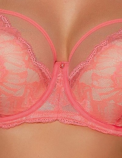 Бюстгальтер полумягкий Ava PERLASH 2075 PU Coral, Цвет: коралл, Размеры: 80E, изображение 4