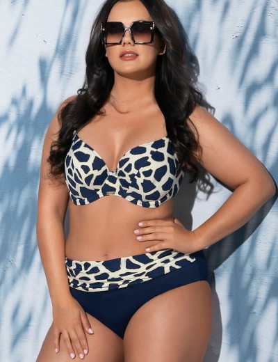 Мягкий купальный лиф Ava SK196 M Navy Blue, Цвет: темно-синий, Размеры: 70F, изображение 2