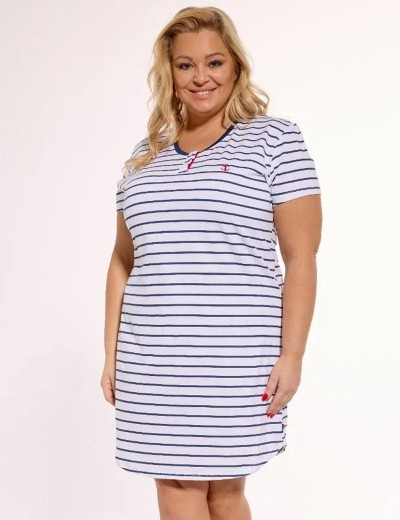 Ночная сорочка Cornette 617 MARINE, Цвет: темно-синий/белый, Размеры: XL, изображение 3