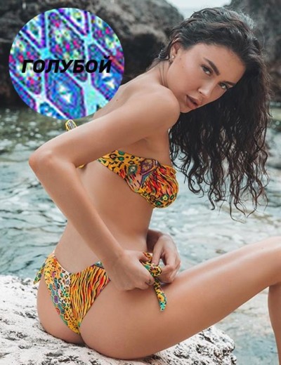 Купальник бандо Jolidon FC68I голубой, Цвет: голубой, Размеры: 70B, изображение 2