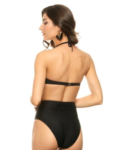 Черный купальник для бассейна Jolidon FR61U, Цвет: черный, Размеры: 80B, изображение 2