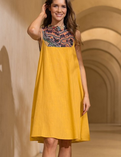 Платье из хлопка и льна Mia-Amore CAMBODJA 5271, Цвет: мультицвет, Размеры: L, изображение 4