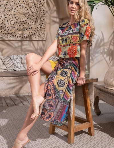 Комплект-тройка из хлопка и льна Mia-Amore CAMBODJA 5275, Цвет: мультицвет, Размеры: M, изображение 3