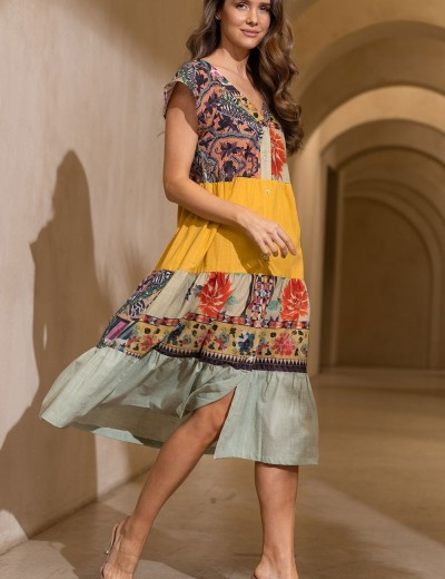 Легкое платье-халат Mia-Amore CAMBODJA 5278, Цвет: мультицвет, Размеры: M, изображение 2