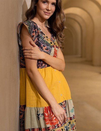 Легкое платье-халат Mia-Amore CAMBODJA 5278, Цвет: мультицвет, Размеры: M, изображение 4