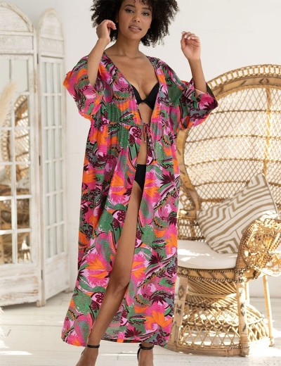 Яркий пляжный халат Mia-Amore HAVANA 5260, Цвет: мультицвет, Размеры: L/XL, изображение 3