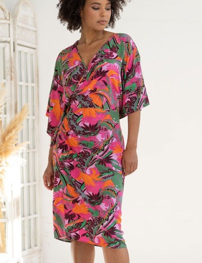 Пляжный халат-кимоно Mia-Amore HAVANA 5269, Цвет: мультицвет, Размеры: S/M, изображение 4