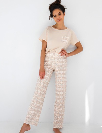 Пижама с брюками Sensis GENESIS, Цвет: бежевый, Размеры: S, изображение 2