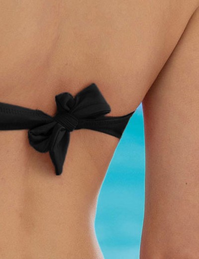 Раздельный купальник халтер Sielei COLOR RING CR21 nero, Цвет: nero (черный), Размеры: 75B, изображение 2