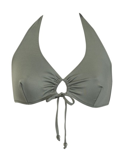 Раздельный купальник халтер Sielei COLOR RING CR21 verde militare, Цвет: verde militare (хаки, Размеры: 85B, изображение 3