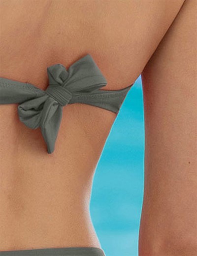 Раздельный купальник халтер Sielei COLOR RING CR21 verde militare, Цвет: verde militare (хаки, Размеры: 85B, изображение 2