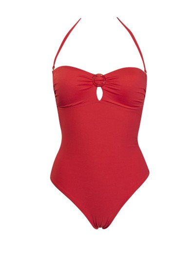 Совместный купальник бандо Sielei COLOR RING CR51 corallo, Цвет: corallo (коралловый), Размеры: 85B, изображение 3