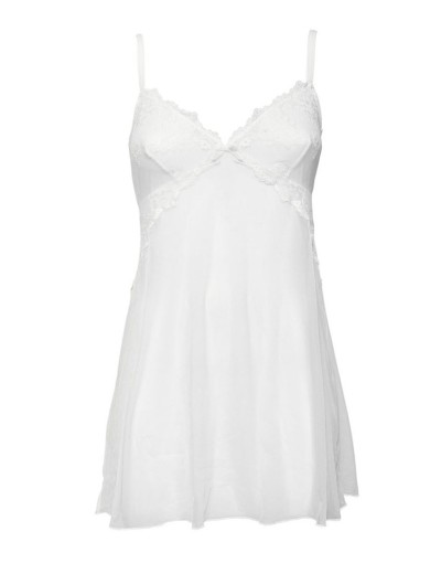 Сорочка эротическая Sielei GLAM 1952 bianco latte, Цвет: bianco latte (молочный), Размеры: XL, изображение 4