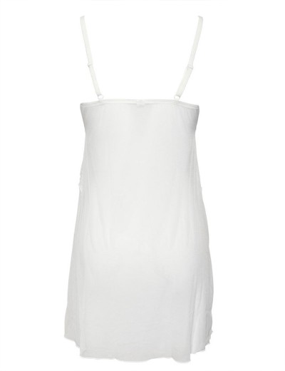 Сорочка эротическая Sielei GLAM 1952 bianco latte, Цвет: bianco latte (молочный), Размеры: XL, изображение 5