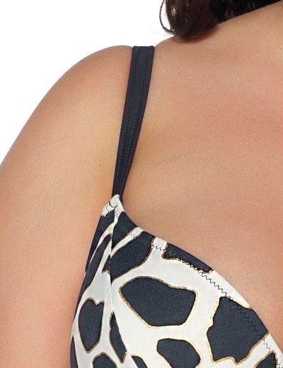 Мягкий купальный лиф Ava SK196 M Navy Blue, Цвет: темно-синий, Размеры: 70F, изображение 5