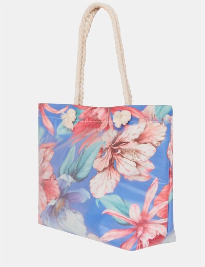 Сумка пляжная Esotiq ARECIFE 41690, Цвет: цветочный синий, Размеры: UN, изображение 3
