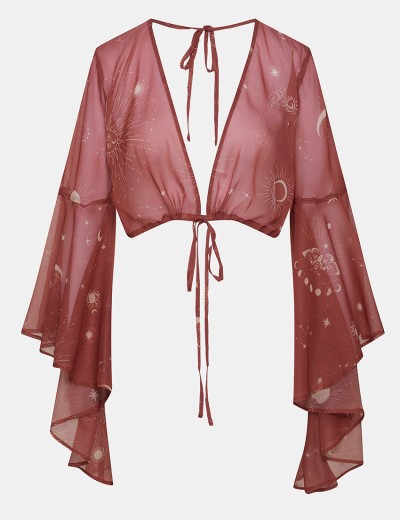 Топ пляжный Esotiq LUNAR 41715 терракотовый, Цвет: терракотовый, Размеры: S/M, изображение 8