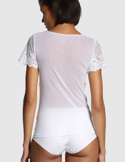 Кофта с коротким рукавом Janira GRETA 1045104 blanco, Цвет: blanco (белый), Размеры: XL, изображение 2