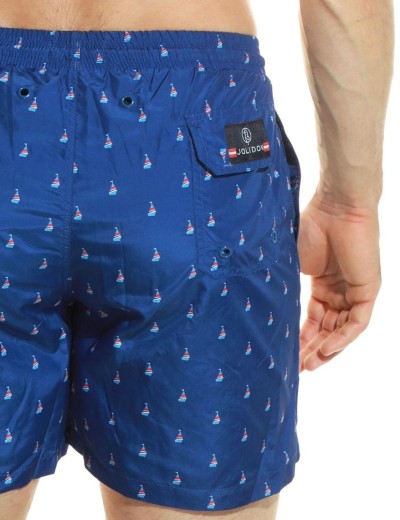 Мужские пляжные шорты Jolidon B645JI BI3 парус/синий, Цвет: парус/синий, Размеры: XL, изображение 2