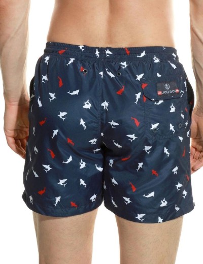 Мужские пляжные шорты Jolidon B645JI MI13 дельфин/темно-синий, Цвет: дельфин/темно-синий, Размеры: L, изображение 2