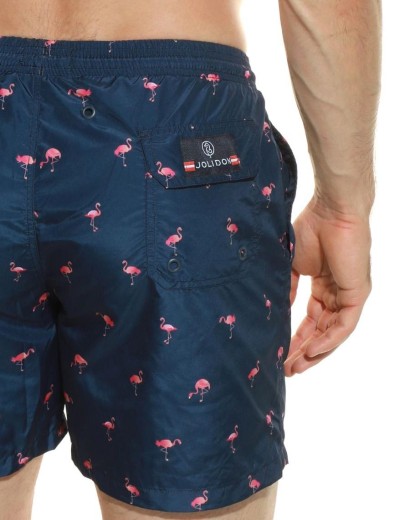 Мужские пляжные шорты Jolidon B645JI MI4 фламинго/темно-синий, Цвет: фламинго/темно-синий, Размеры: L, изображение 2