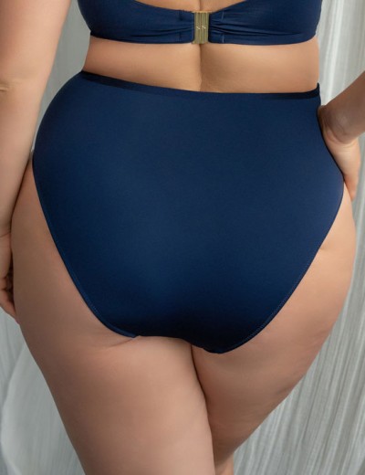 Купальные плавки высокие Kris Line SANTORINI High Waist синий, Цвет: синий, Размеры: M, изображение 2
