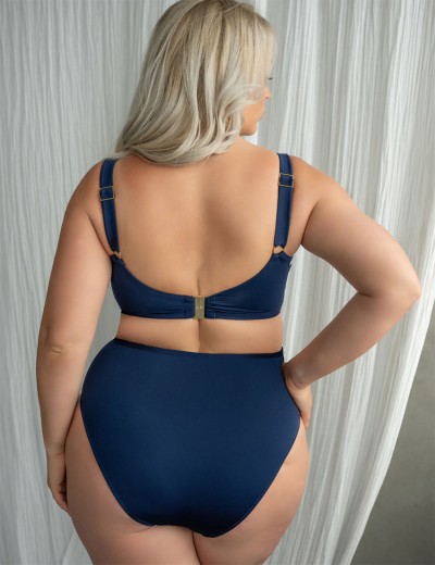 Купальные плавки высокие Kris Line SANTORINI High Waist синий, Цвет: синий, Размеры: M, изображение 4