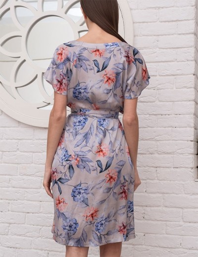 Туника шелковая Mia-Amore LILIA 4124, Цвет: жемчужный, Размеры: 2XL/3XL, изображение 2