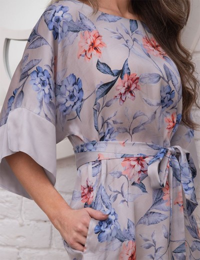 Туника с широким рукавом Mia-Amore LILIA 4125, Цвет: жемчужный, Размеры: 2XL/3XL, изображение 3