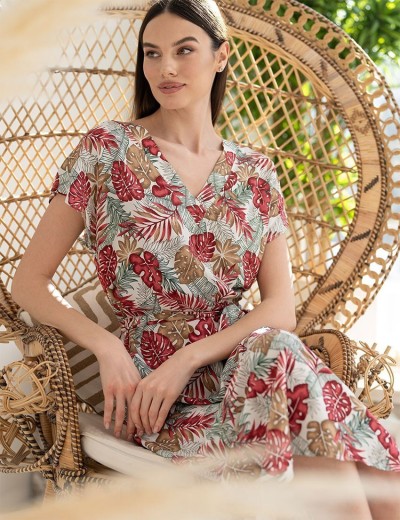 Длинная летняя туника Mia-Amore TAHITI 5299, Цвет: мультицвет, Размеры: S/M, изображение 4