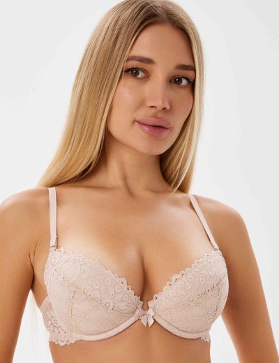 Бюстгальтер с пуш-ап Novella 620-1355 серебристый пион, Цвет: серебристый пион, Размеры: 70E, изображение 6