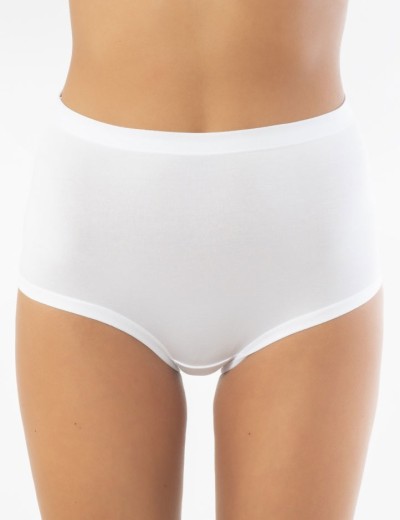 Трусы высокие хлопок с модалом Sielei IOSONOIO 5001 bianco, Цвет: bianco (белый), Размеры: XL, изображение 3