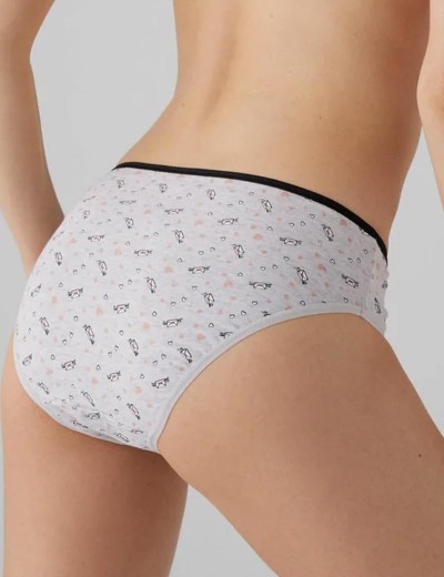 Набор трусов слипов 2 шт Ysabel Mora 19431 MIDI светло-серый+экрю, Цвет: светло-серый+экрю, Размеры: S, изображение 4