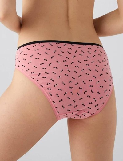 Набор трусов слипов 2 шт Ysabel Mora 19435 MIDI светло-серый+розовый, Цвет: светло-серый+розовый, Размеры: M, изображение 4