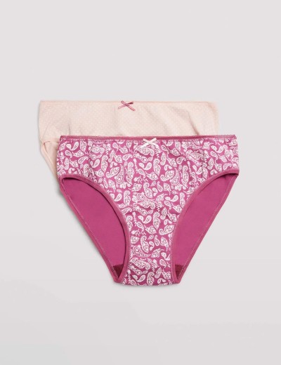 Набор трусов слипов 2 шт Ysabel Mora 19441 MIDI светло-розовый+фуксия, Цвет: светло-розовый+фукси, Размеры: S, изображение 5