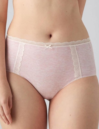 Трусы слипы высокие 2 шт Ysabel Mora 19445 HIGH WAIST светло-серый+светло-розовый, Цвет: светло-серый+светло-, Размеры: M, изображение 2