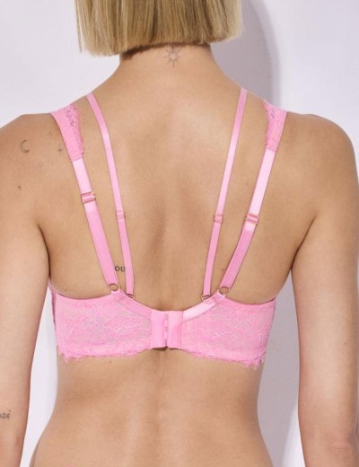 Кружевной бралетт на каркасах Alles FRENCH KISS M Bralette, Цвет: розовый, Размеры: 70C, изображение 5